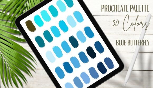 Blue Butterfly Colors Palette 30 Colors: A Strategic Tool for Creative Professionals