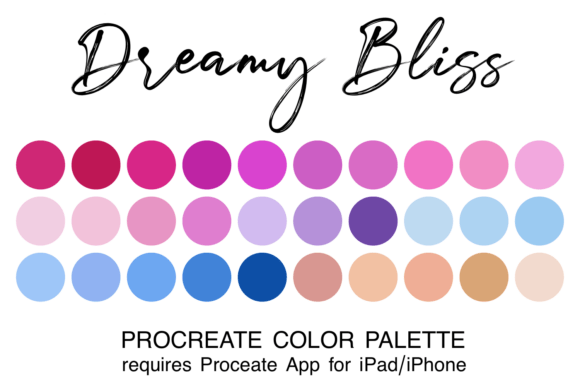 Dreamy Bliss Procreate Color Palette: Your Secret Weapon for Soft, Emotional Digital Art