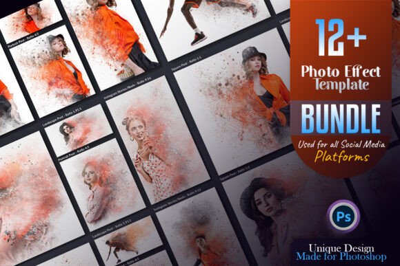Enhance Your Social Media Presence with the Dispersion Photo Effect Bundle