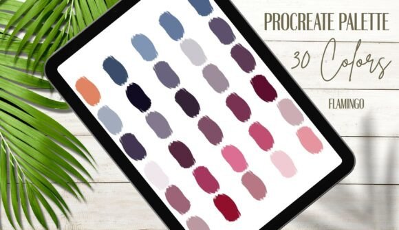 Flamingo Procreate Color Palette: A Natural Touch for Digital Creatives