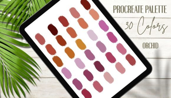 Orchid Color Palette for Procreate: A Natural Touch for Digital Artists and Designers