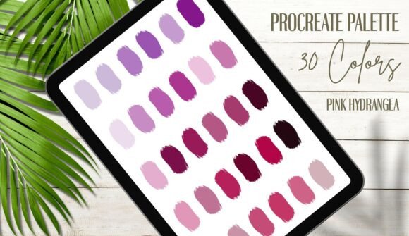 Pink Hydrangea Procreate Color Palette: Bringing Nature’s Warmth to Digital Art and Design