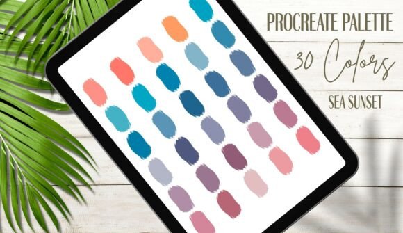 Procreate Palette Sea Sunset: Bringing Coastal Energy to Your Creative Workflow